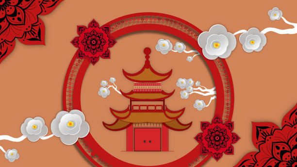 春节红灯笼造型