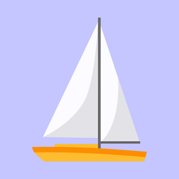 帆船白帆扬帆远航图片