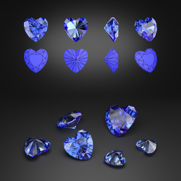 立方氧化锆,贵重宝石,蓝宝石