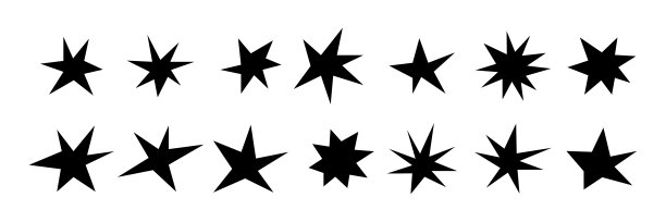星光几何图形logo