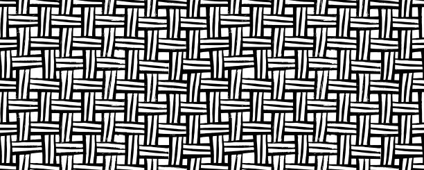 黑白线条格子墙纸壁纸