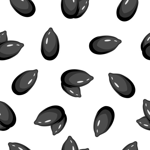 黑芝麻包装插画