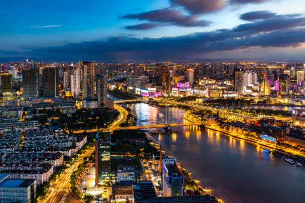 浙江宁波城市风光