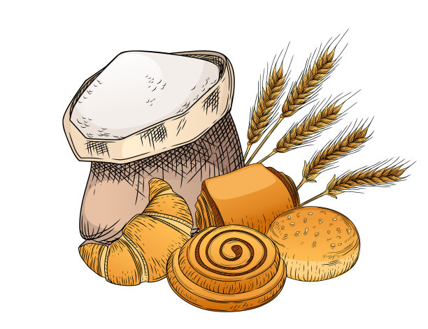 棕色面包店logo插图