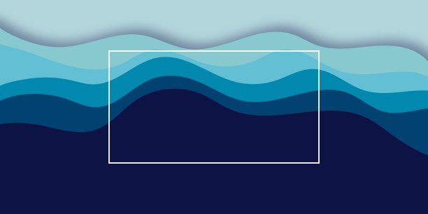 蓝色海底弧度背景