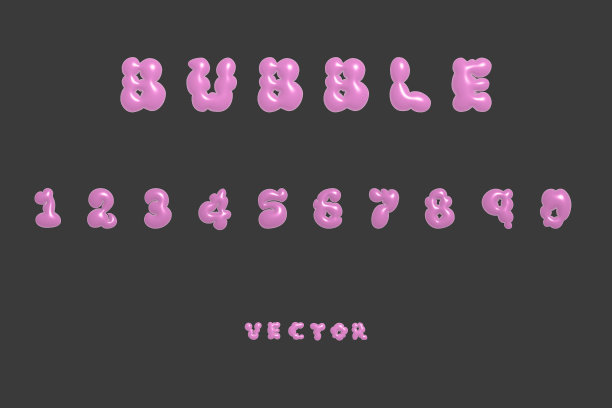 泡泡 塑料 高级感 字母