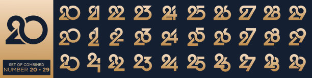 数字25标志logo