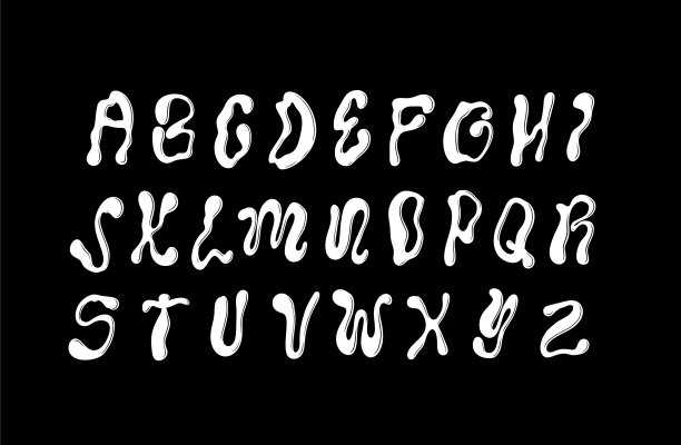 可爱的,字母,90年代
