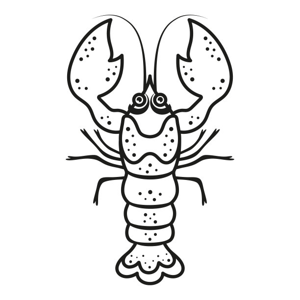 小龙虾创意卡通