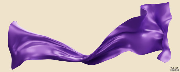 紫色飘带图片素材