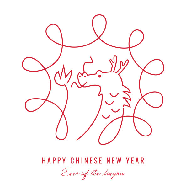 龙年贴纸