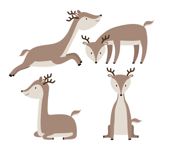 卡通小鹿logo