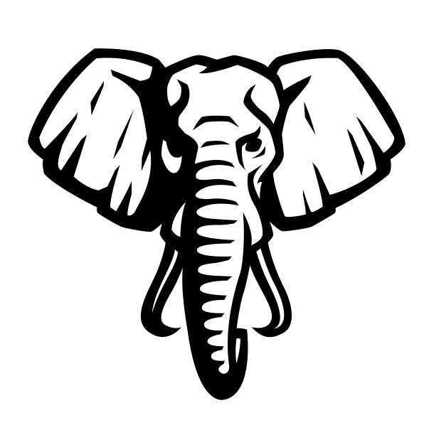 大象logo卡通形象
