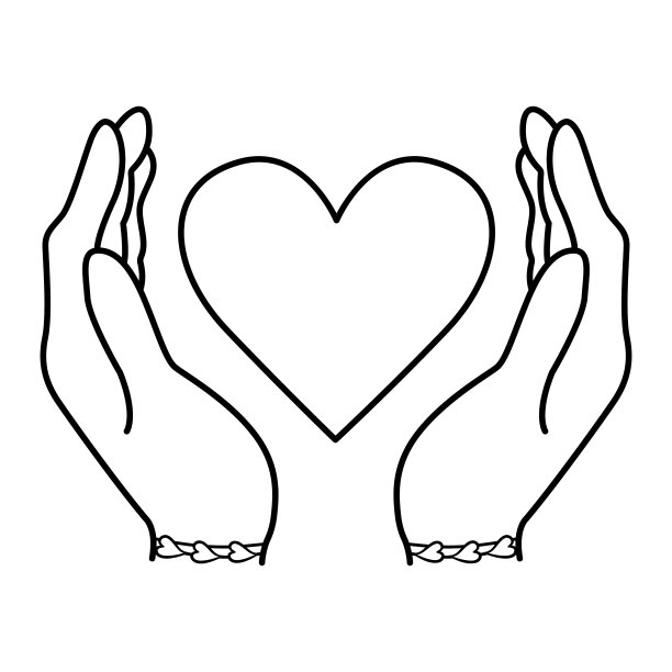 爱心手势logo