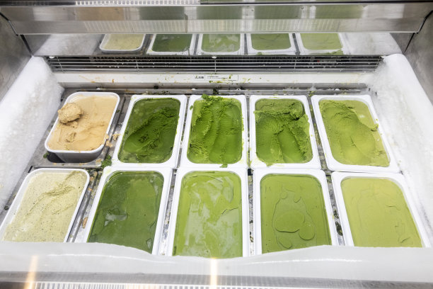 绿茶冰淇淋,意大利冰淇淋,甜点心