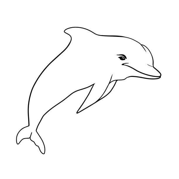海豚简约艺术挂画装饰画