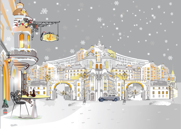 伦敦皇家酒店,灯笼,圣诞装饰物