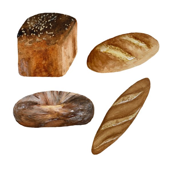 法式长棍面包,百吉饼,犹太教白面包