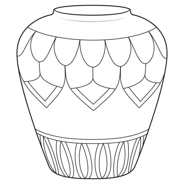 玫瑰陶瓷罐子