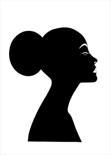 美女侧脸logo