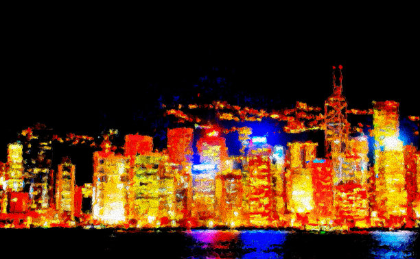 城市夜景地产素材图片