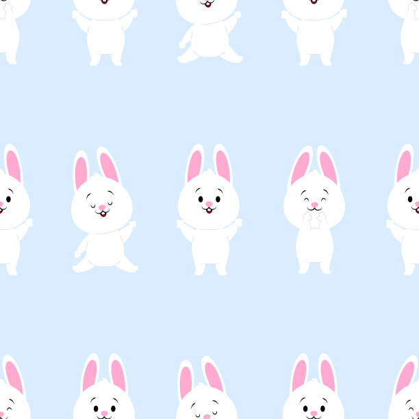 兔子插画兔年素材