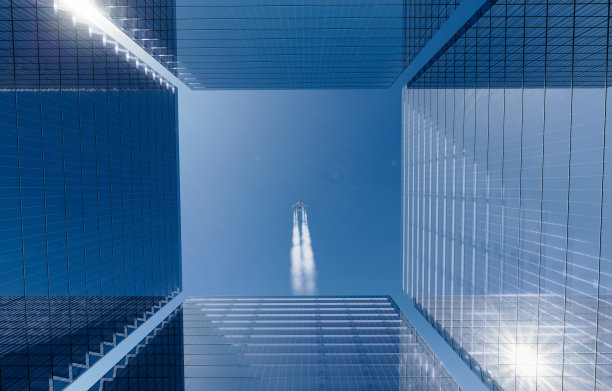 摩天大楼低角度视角