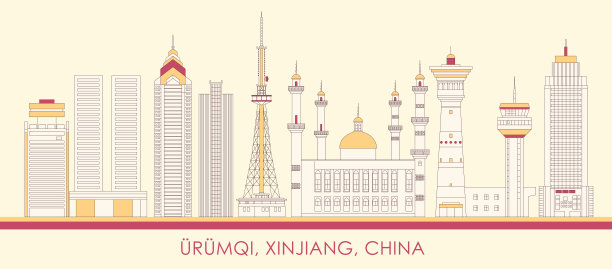 乌鲁木齐城市天际线