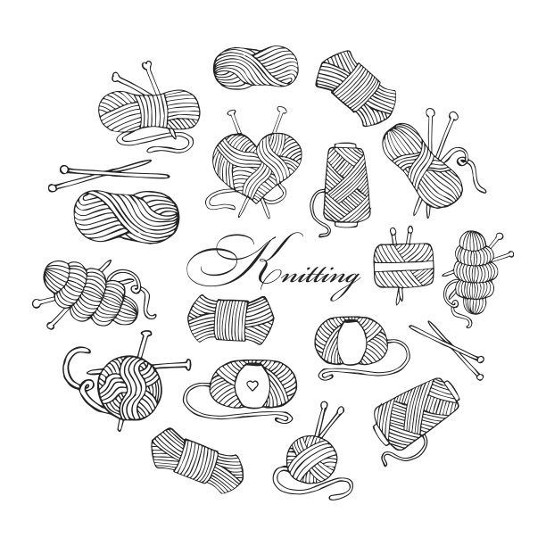 针织品logo针线纺织品