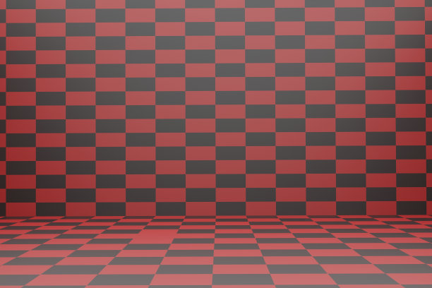 红色几何抽象拼接立体背景高清