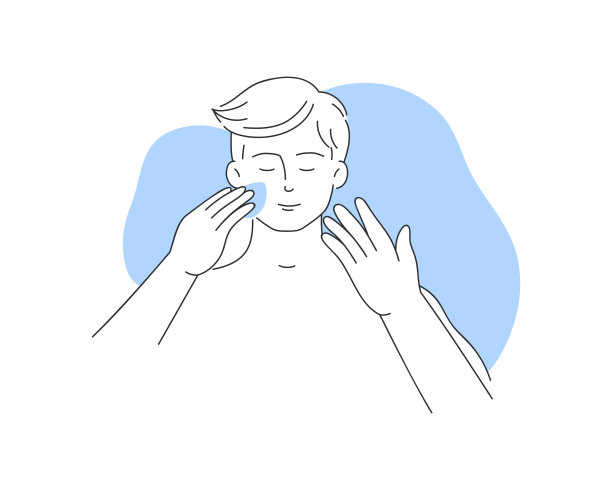 矢量插图简约生活用品镜子