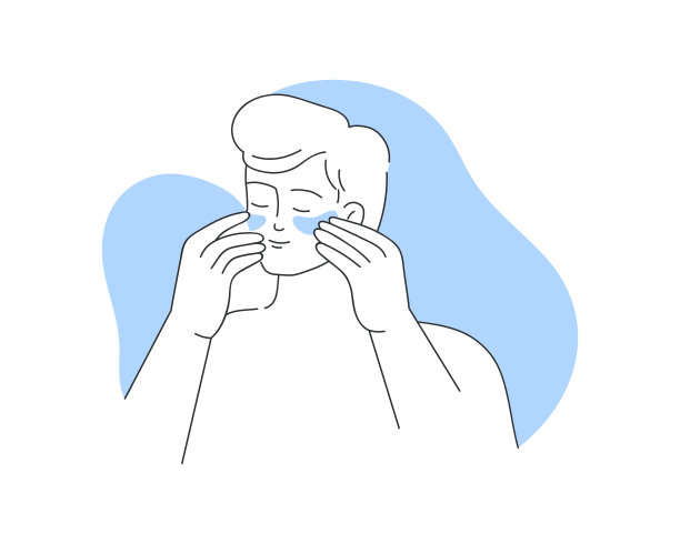 矢量插图简约生活用品镜子