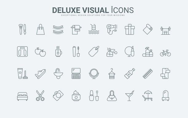 矢量插图简约生活用品镜子