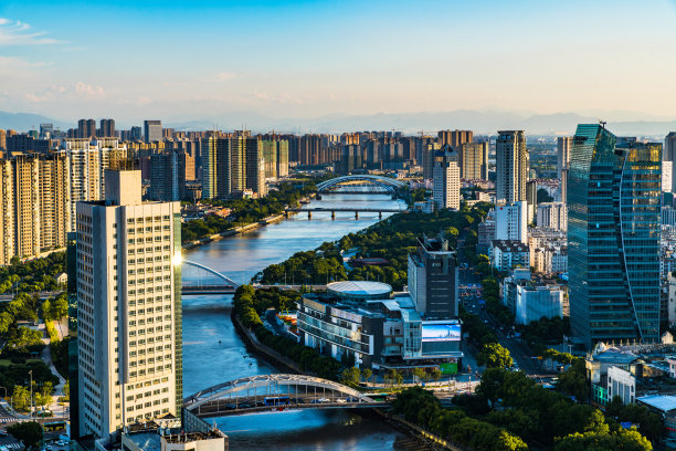 浙江宁波城市风光