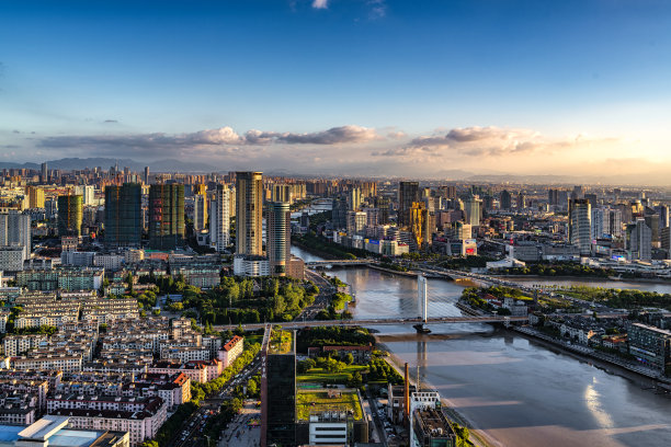 浙江宁波城市风光