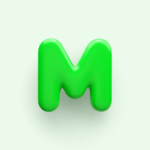 字母m绿色logo