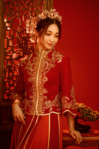 中式婚礼,中国风婚礼,红金婚礼