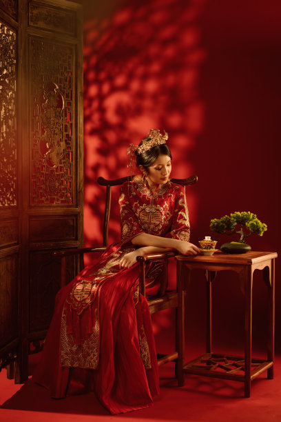 中式古典红色婚礼