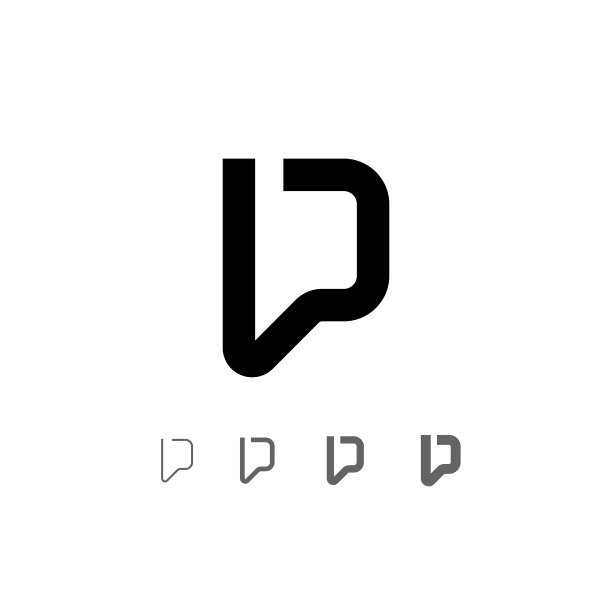 vr字母设计logo