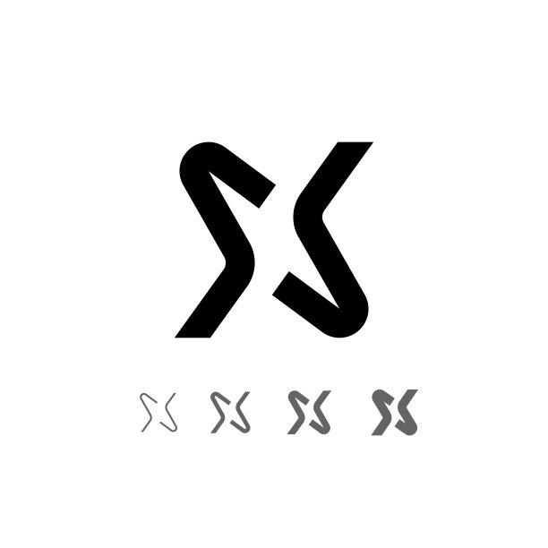 vr字母设计logo