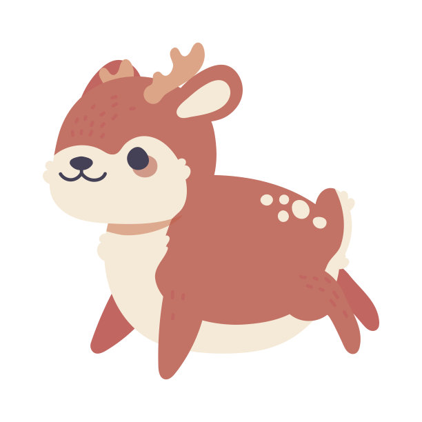 鹿插画