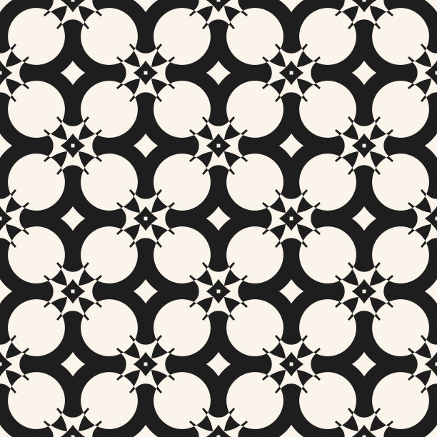 简约几何圆形地毯图案设计