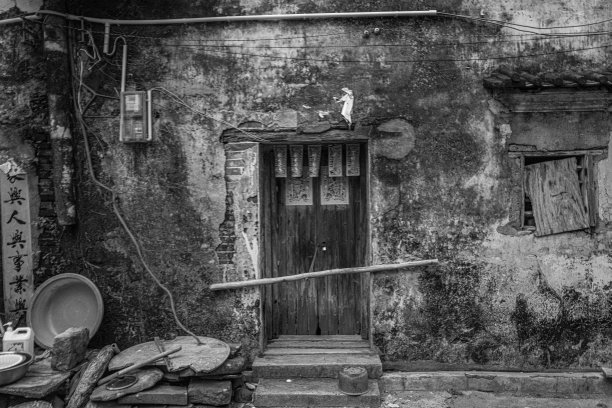 旧上海黑白照片