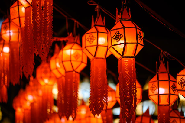 水灯节,泰国文化,纸灯笼