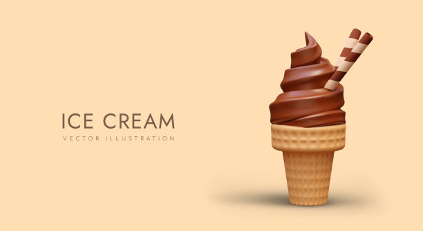 冰淇淋海报菜单设计
