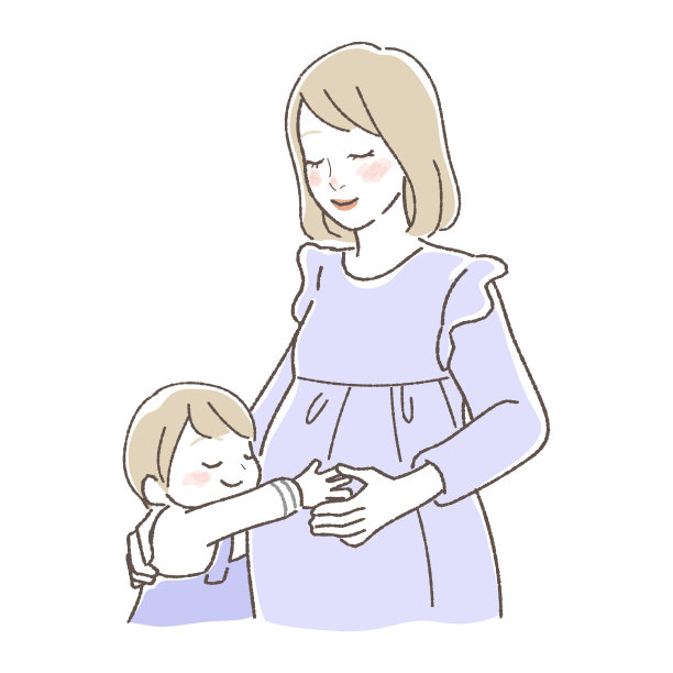 母亲抱着孩子插图