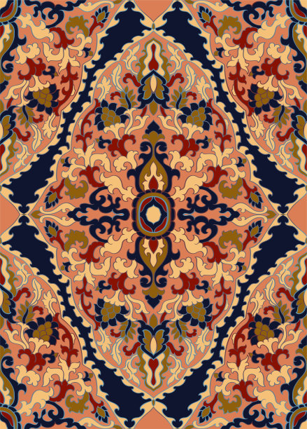 高清欧式彩色地毯