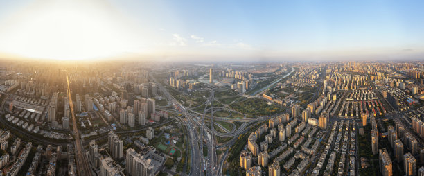 长沙城市地标航拍全景
