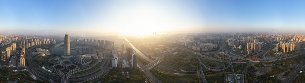 长沙城市地标航拍全景