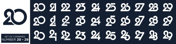 数字25标志logo